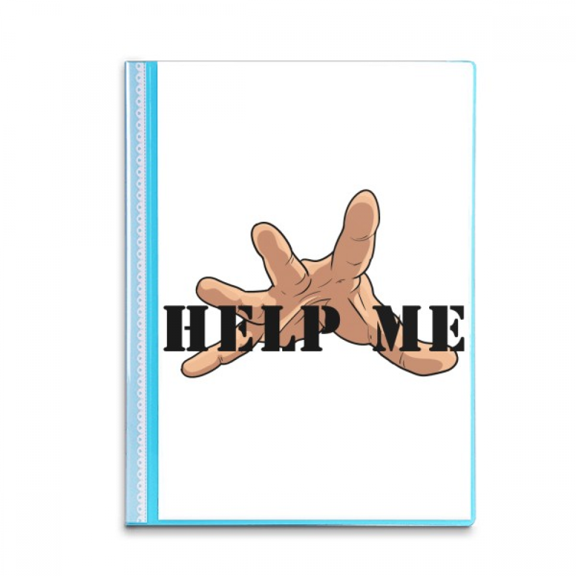 Help Reach Pray Handprint Book Sheet Protectors Portfolio Binder Folder