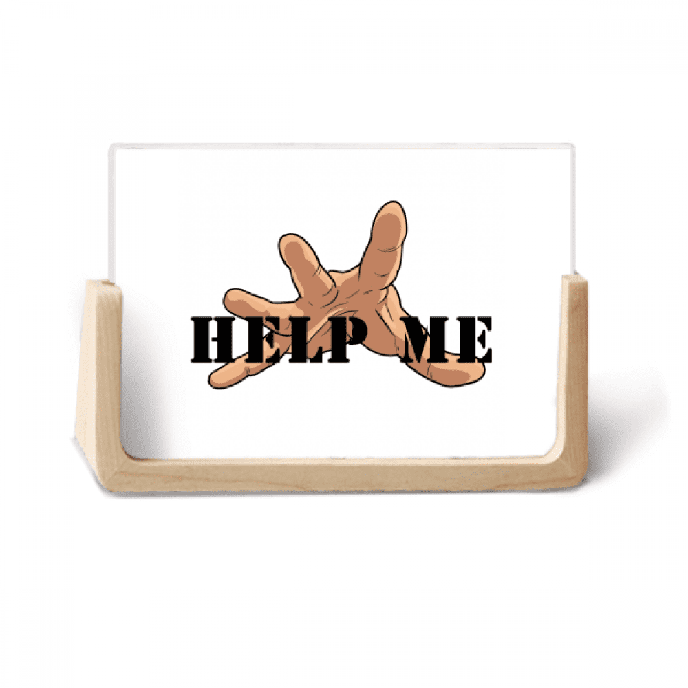 Help Reach Pray Handprint Photo Wooden Photo Frame Tabletop Display ...