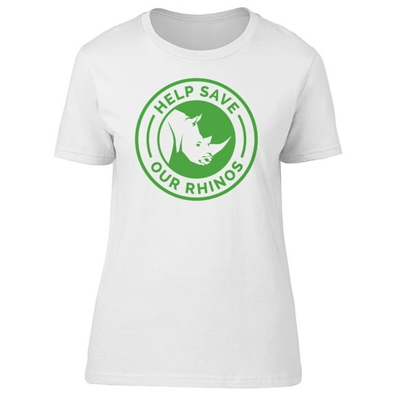 Help Save Our Rhinos T-Shirt Men -Image by Shutterstock, Male Large