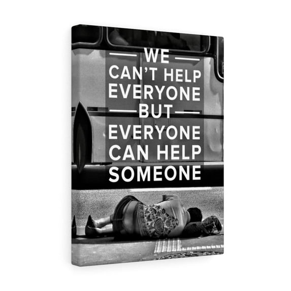Help Someone Motivational Inspirational Wall Decor for Home Office Gym Inspiring Success Quote Print Ready to Hang Wall Art Unframed