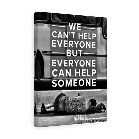 Help Someone Motivational Inspirational Wall Decor for Home Office Gym Inspiring Success Quote Print Ready to Hang Wall Art Unframed