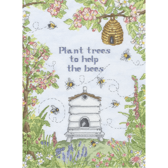 Bothy Threads Counted Cross Stitch Kit - Help The Bees
