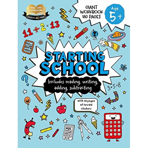 Pre-Owned Help with Homework: Age 5+ Starting School: Includes Reading, Writing, Adding, Subtracting, and 10 Pages of Reward Stickers (Paperback) 1837717109 9781837717101