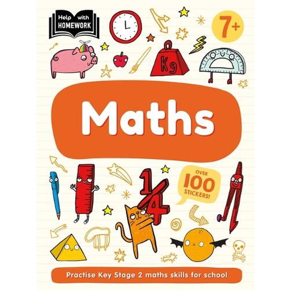 Help With Homework: Age 7+ Maths (Paperback) Key Stage 2 Home Learning Workbook