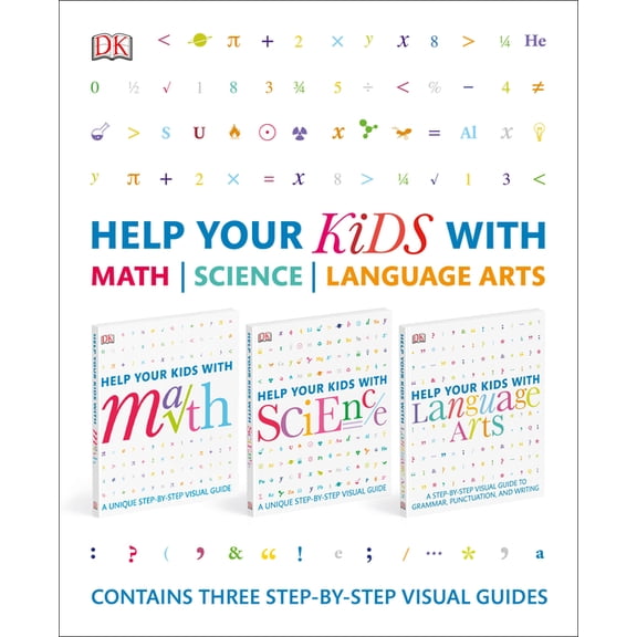 Help Your Kids With Math, Science, and Language Arts Box Set: Contains Three Step-by-Step Visual Guides