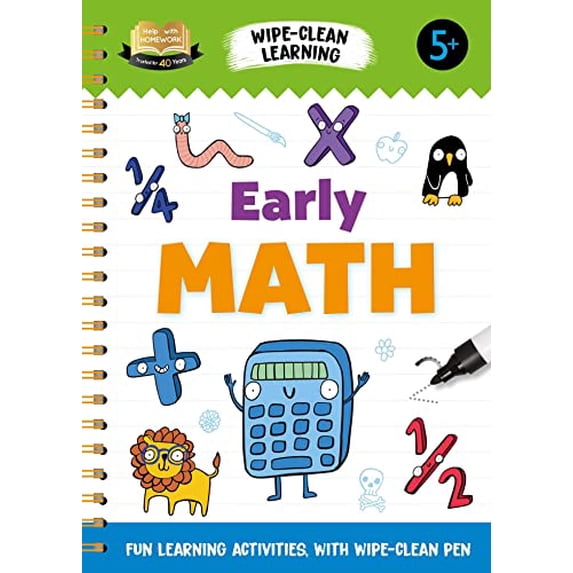Pre-Owned Help with Homework Early Math: Fun Learning Activities with Wipe-Clean Pen Paperback