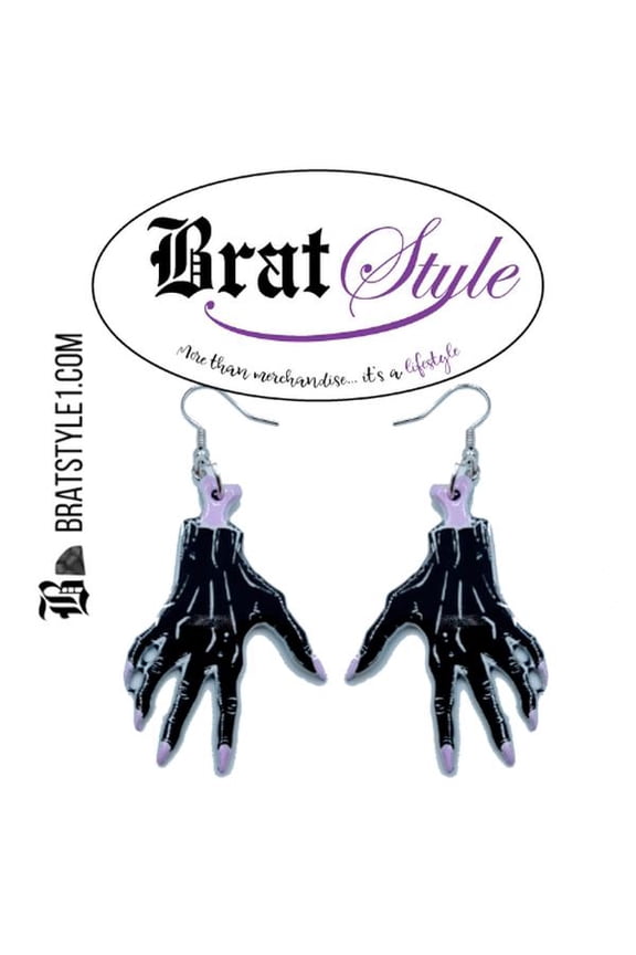 Helpful hands earrings. Zombie hands creepy earrings. Dangle earrings set. Unisex dangle earrings. Fashion design costume jewelry set
