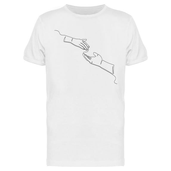 Helping Hand Design T-Shirt Men -Image by Shutterstock, Male x-Large