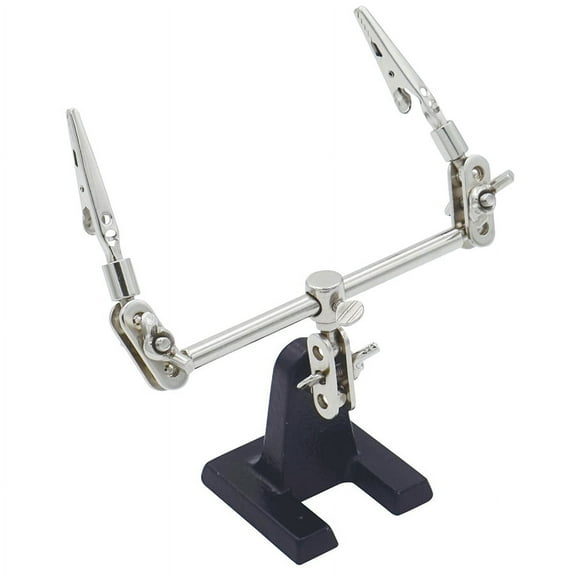 Helping Hand Soldering Aid with Adjustable Arms and Weighted Base - Holds PCBs, Hobby Models, Projects in an Exact Position
