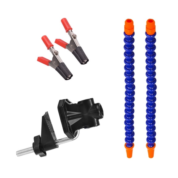 Helping Hands,2 Flexible Arms, Metal Base Electronic Soldering Tool, Soldering Iron Tip Cleaner Holder For Soldering