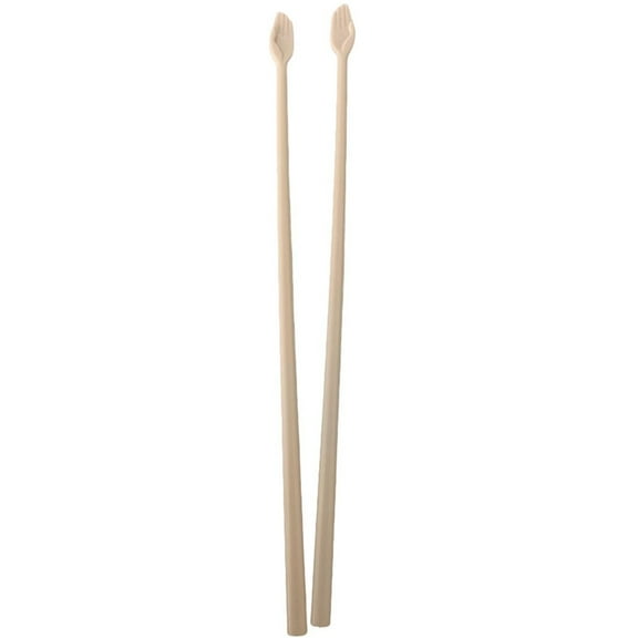 Helping Hands Chopsticks,Chopsticks with Hands at the End Design,Non-Slip Grip Lightweight Reusable Chopsticks,Fun & Functional Tableware Gifts,Hand Shaped Tip,Utensil For Beginners,Beige,9.84"