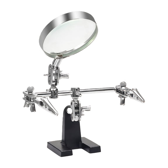 Helping Hands Soldering Station with Magnifyings Glass For PCB Chip Repair 360 Degree Adjustment And Stable Base