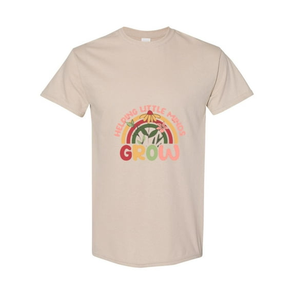 Helping Little Minds Grow A School Appreciation Teacher Quote Unisex T-Shirt