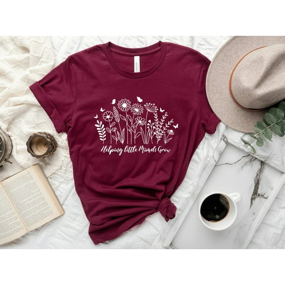 Helping Little Minds Grow Teacher T-Shirt