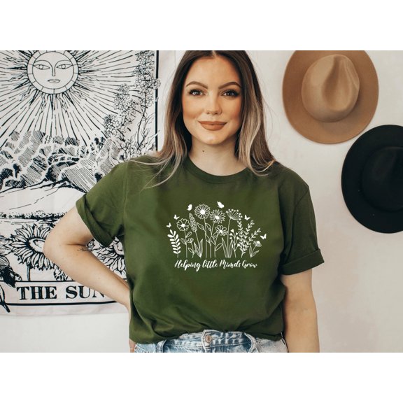 Helping Little Minds Grow Teacher T-Shirt