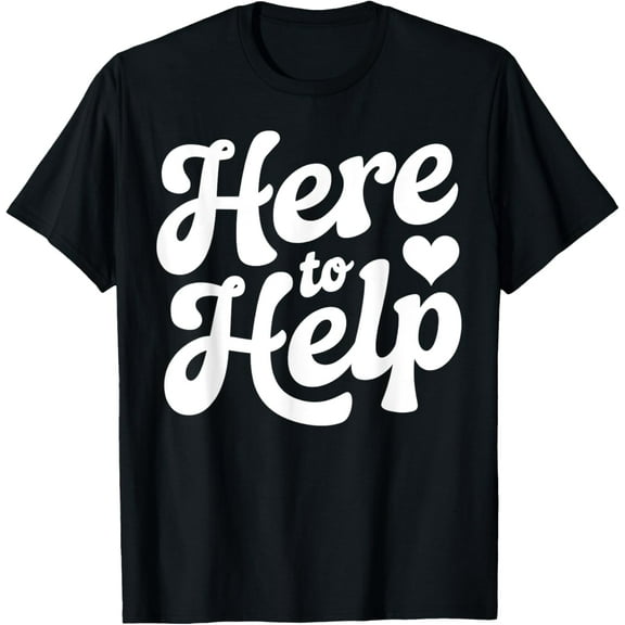 Helping Volunteer Helping Heart Community Helper T-Shirt100% pure cotton