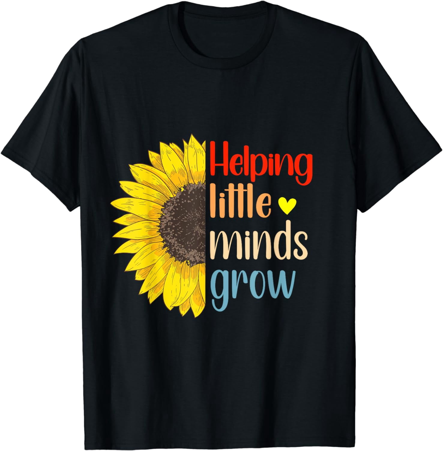 TIEEI "Helping Little Minds Grow" Teacher Shirt For Women - Soft Blend Tee For Preschool & Kindergarten Teachers - View #4