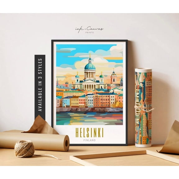 Helsinki Finland City Travel Wall Decor