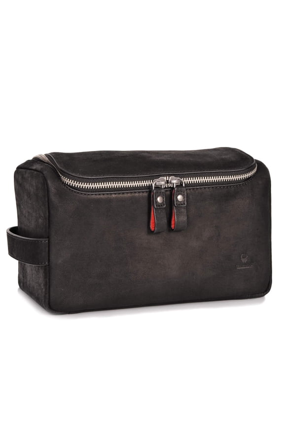 Helsinki Leather Toiletry Bag I Genuine Leather Wash Bag For Men And Women