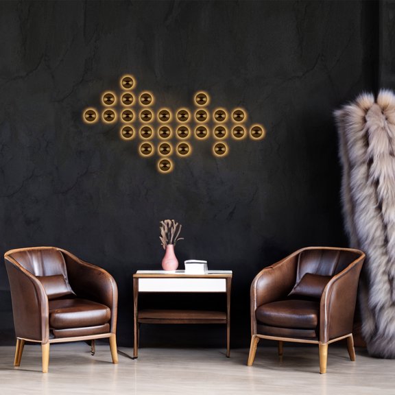 Helsinki Metal Flush Mounted Sconce Wall Lamp