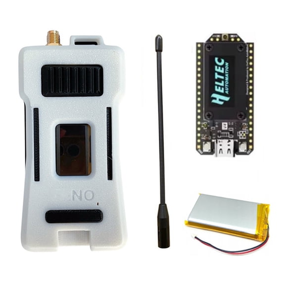 Heltec V4 Meshtastic WiFi LoRa 32 Dev-Board Case Set with 3000mAh Battery Soft Antenna  SX1262 Solar Powered BLE A