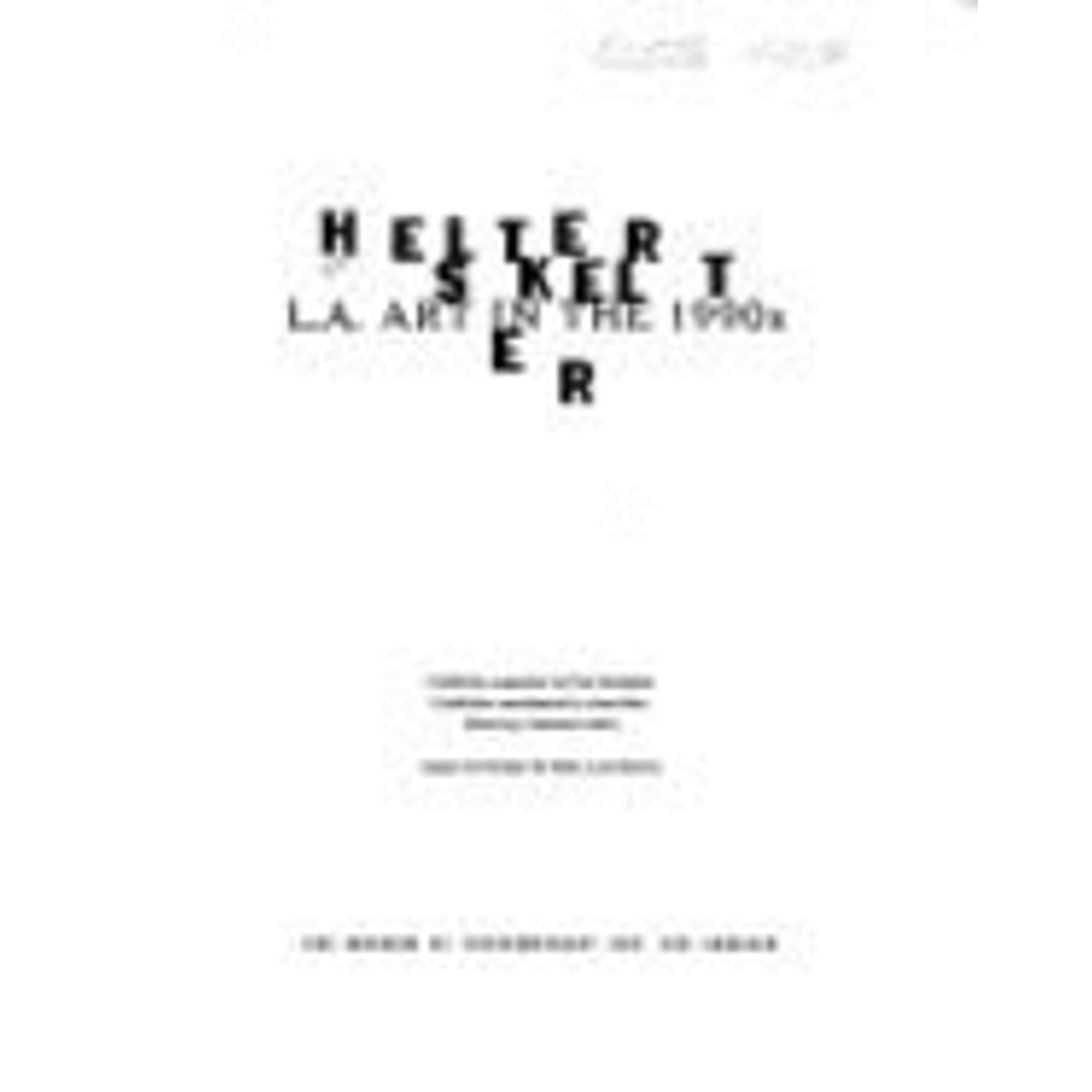 Pre-Owned Helter Skelter : L. A. Art in the 1990s (Paperback 