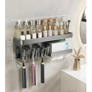 Heluo.Zu Bathroom Storage Shelf  Wall Mount Towel Rack Organizer, Bath Hardware Decor Paper Towel Holder