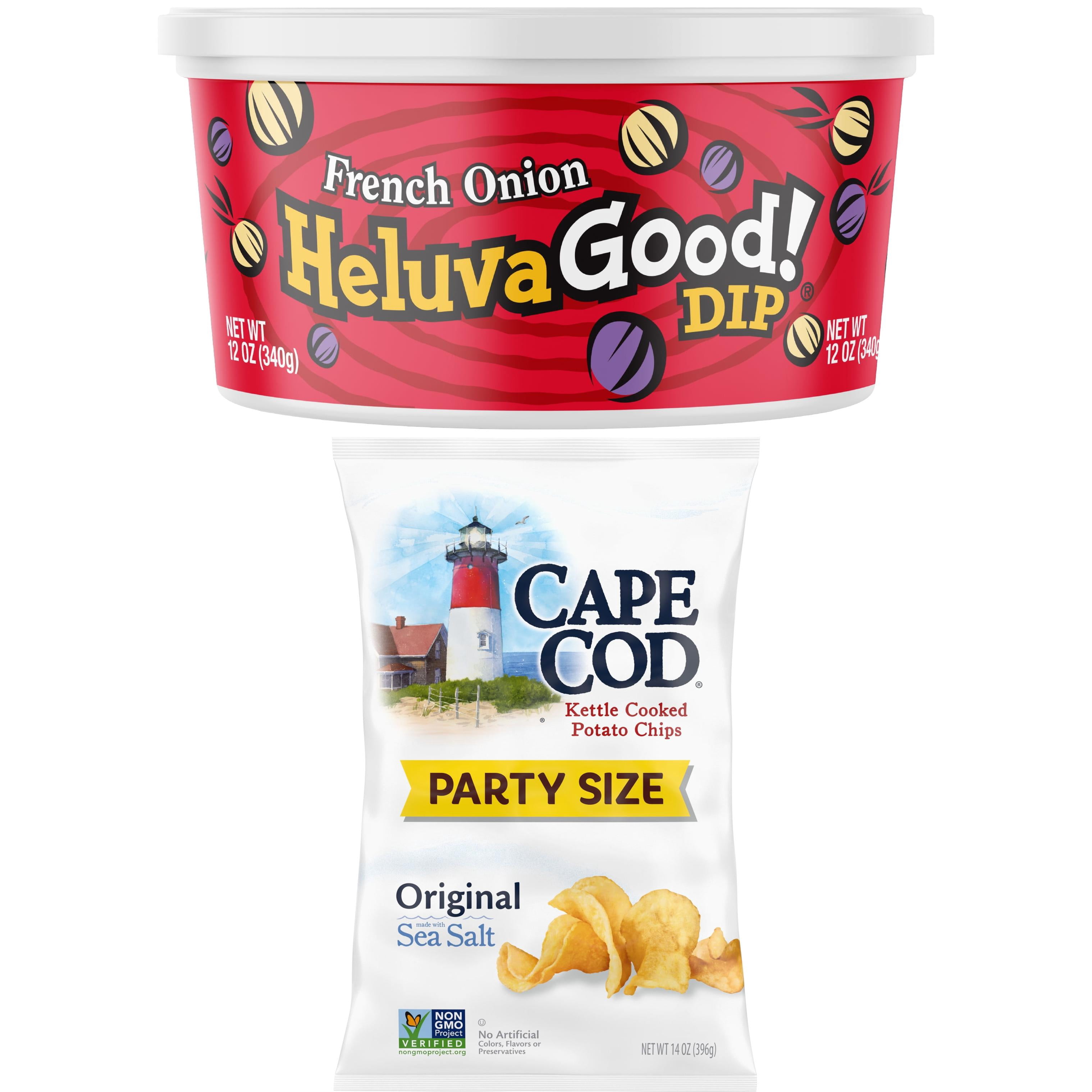 Heluva Good! French Onion Dip and Cape Cod Original Kettle Chips Snack Bundle