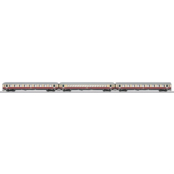 Helvetia Express 3-Car Set - 3-Rail - Ready to Run - Exclusiv -- German Federal Railroad DB (TEE Scheme, Era IV 1975, ivory, red, silver)
