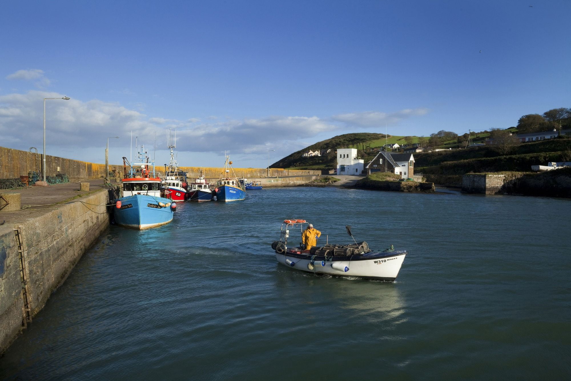 Helvick Harbour On the An Rinn (Ring) Peninsula County Waterford Ireland Canvas Art - Panoramic Images (27 x 9)