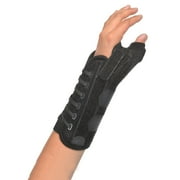 Hely Weber Black Fabric Adjustable Lacing Pulls Thumb Brace with Wrist Support Thumb / Wrist 455-LT