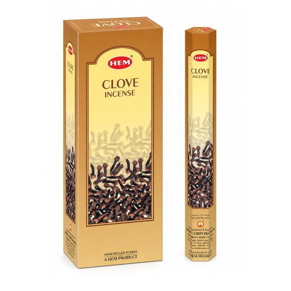 Hem Clove Incense Sticks - 120 Stick Bulk Box (6 Inner Tubes of 20)