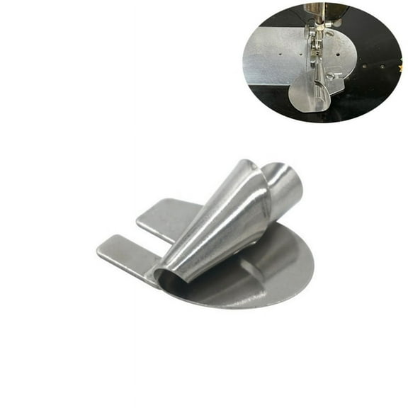 Hem Curler Installed On Needle Plate, Tube Spiral Edging Roller Hemmer Attachment Folder For Sewing Machines 1/8", 3/16", 1/4", 5/16", 3/8"