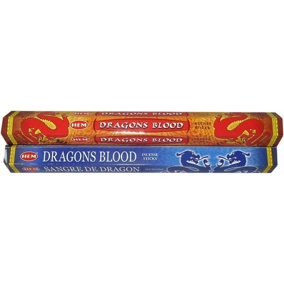 Hem Dragons Blood & Dragon'S Blood Blue Incense Combo: 2 X 20 Stick = 40 Sticks
