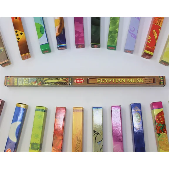 Hem Egyptian Musk Incense Sticks - Five 8-Stick Boxes! (40 Sticks Total)