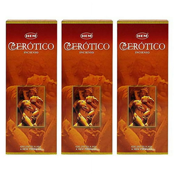 Hem Erotic Incense Sticks Agarbatti Masala - Pack of 18 Tubes, 20 Sticks Each Box, Total 360 Sticks - Quality Incense Hand Rolled in India for Healing Meditation Yoga Relaxation Prayer Peace