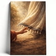 thumbnail image 1 of The Hem Of Jesus' Garment Framed Canvas Wall Art - Inspirational Christian Artwork, Religious Faith Print, Spiritual Healing Decor For Home, Church, Living Room, Bedroom 16*24inch(40*60cm), 1 of 6