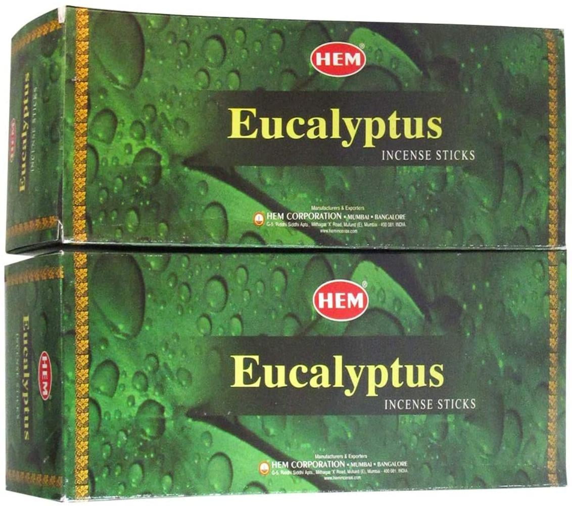 Hem Hand Rolled Fine Quality Eucalyptus Incense Sticks for Purification Relaxation Positivity Healing Happiness Spirituality Peace Prayers Meditation.., By Visit the HEM Store