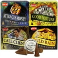 thumbnail image 1 of Hem Incense Cones Variety Pack #1 And Cone Incense Burner Bundle With 4 Money Luck And Business Themed Fragrances, 1 of 4