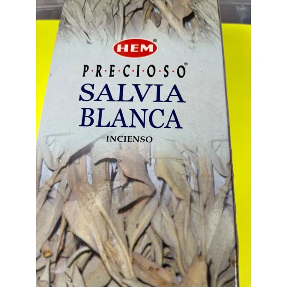 Hem Incense Sticks. 120Ct Box Precious White Sage