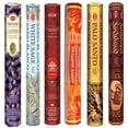 thumbnail image 1 of Hem Incense Sticks | 6 Boxes X 20 Sticks Each |Lavender,White Sage, Frankincense,Dragon Blood, Palo Santo & Sandalwood| - Total 120 Sticks, 1 of 3