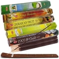 thumbnail image 1 of Hem Incense Sticks Variety Pack #11 And Incense Stick Holder Bundle With 5 Unique Fruity Fragrances, 1 of 5