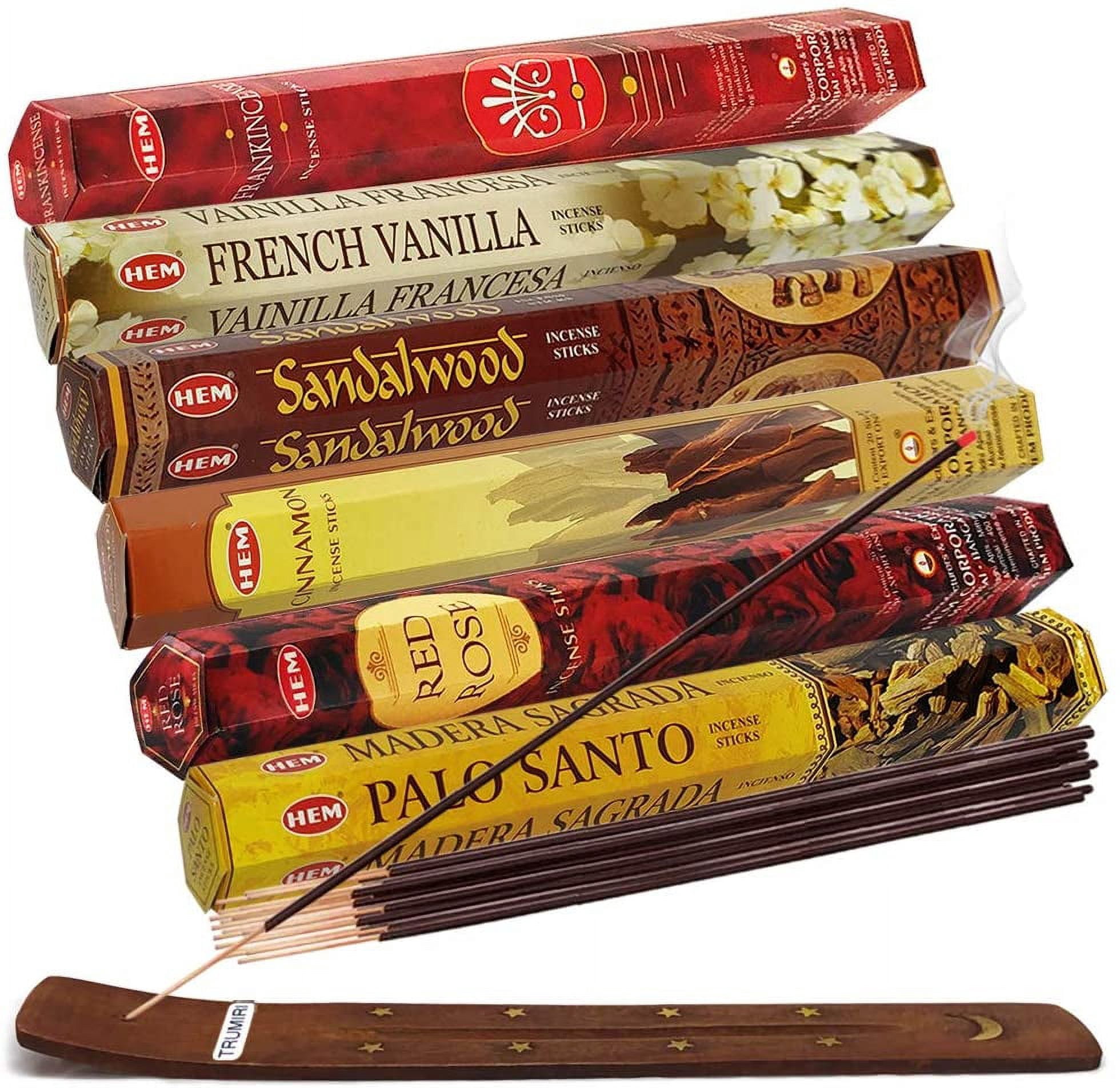 Hem Incense Sticks Variety Pack 22 And Incense Stick Holder Bundle