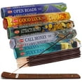 thumbnail image 1 of Hem Incense Sticks Variety Pack #5 And Incense Stick Holder Bundle With 5 Money And Success Themed Fragrances, 1 of 5