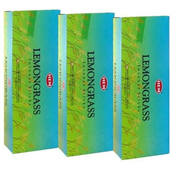 Hem Lemongrass Incense, 3 Boxes - (360 sticks bulk per order), Hem Lemongrass is one of the best incense popularly used by meditation and Yoga Centres By Visit the HEM Store