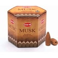 thumbnail image 1 of Hem Musk Backflow Brown Incense Cones | Long Lasting Aroma For Positivity & Pure, 1 of 1