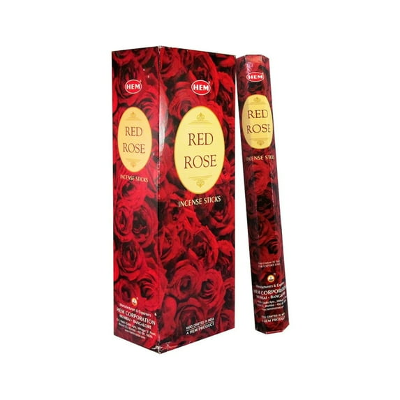 Hem Red Rose Floral Incense Sticks (Agarbatti) 120 Sticks