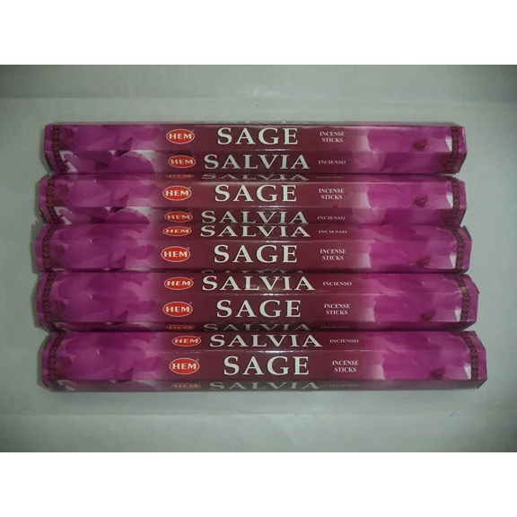 Hem Sage 100 Incense Sticks (5 X 20 Stick Packs)
