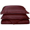 thumbnail image 1 of Hem Stitch BNM Duvet Cover Set, Cotton Rich, Twin, Wine, 1 of 1