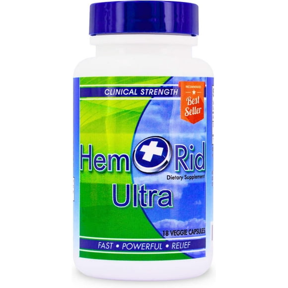 HemRid Ultra - Natural Hemorrhoid Pills for Rapid Relief (2 Week Dose).